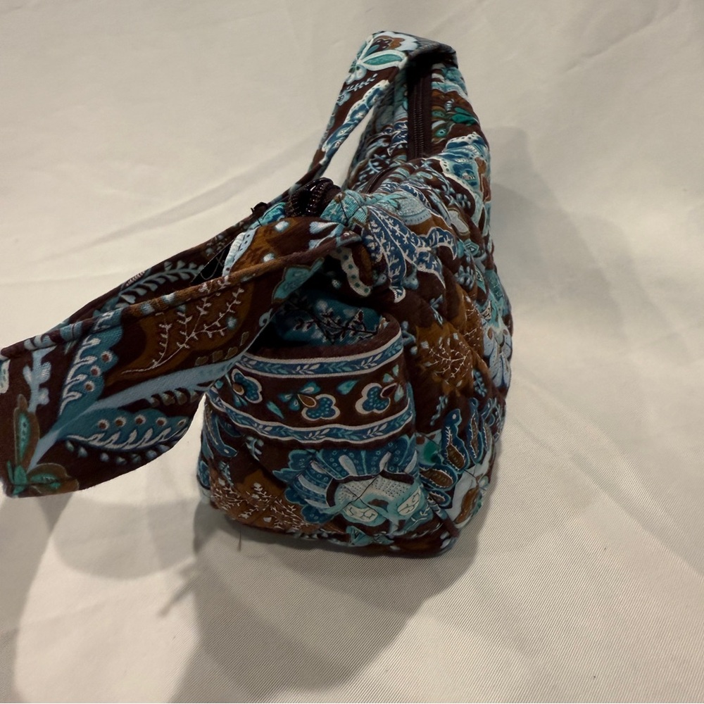 Vera Bradley Maggie Small Tote Shoulder Bag Retired Java Blue Pattern - Picture 3 of 7